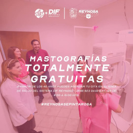 Ofrece DIF Reynosa mastografías gratuitas para la detección temprana del cáncer de mama