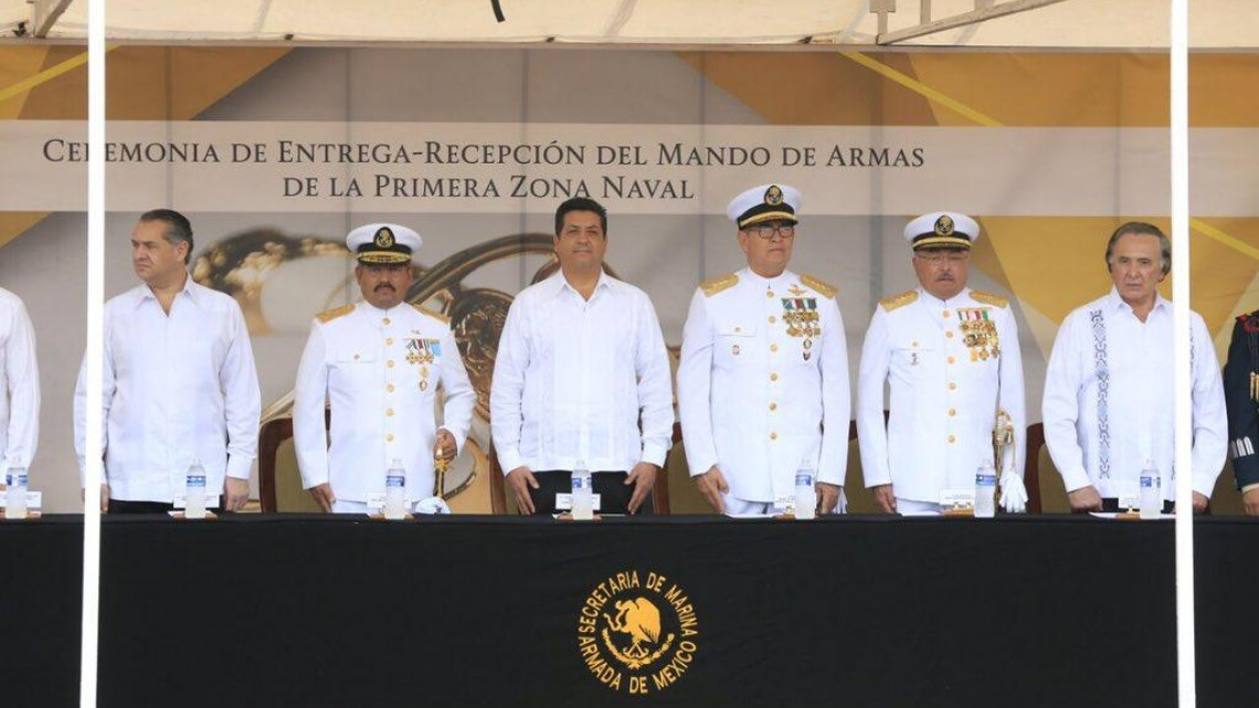 Cambio de mando en la Primera Zona Naval de Madero