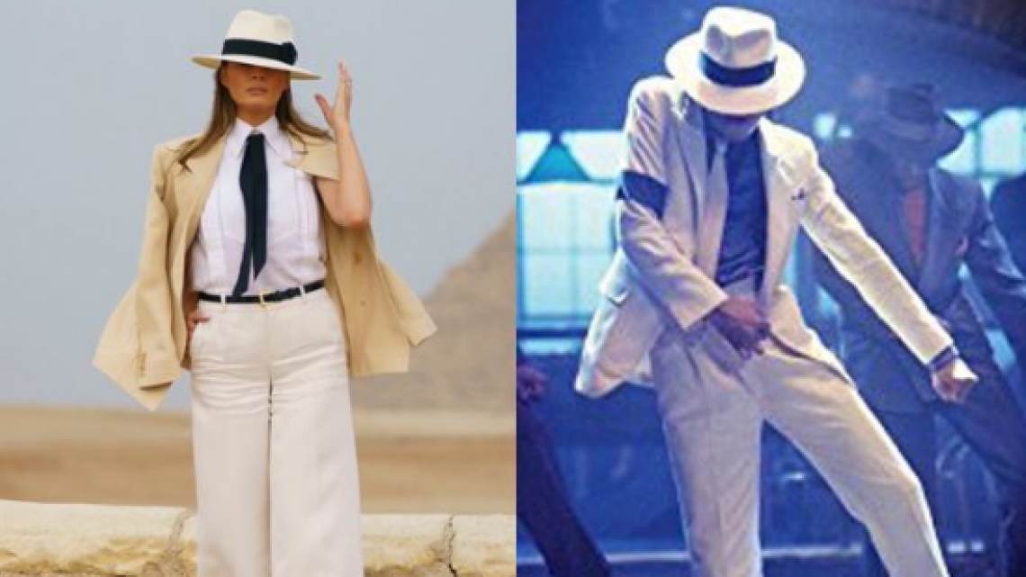 Melania Trump al estilo de "Michael Jackson"