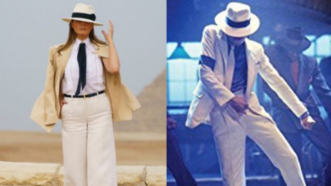 Melania Trump al estilo de "Michael Jackson"