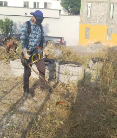 Sanearon cuadrillas del Gobierno de Reynosa COBAT 17 