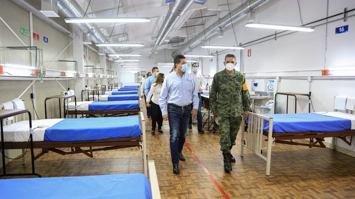 Entrega Gobernador de Tamaulipas 2 hospitales temporales en Reynosa