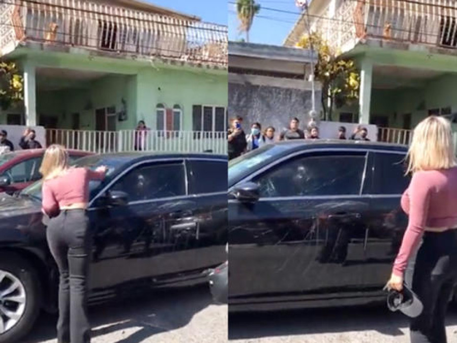 Mujer descubre a su esposo con la amante