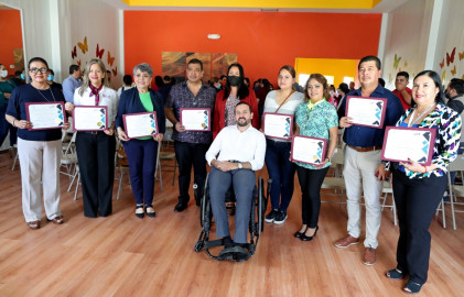 Entregan Constancia a Enlaces y Autoridades como Funcionarios Inclusivos