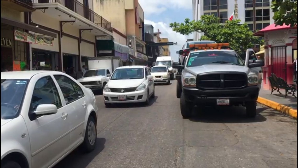 Operativo grúa en Tampico causa molestia en automovilistas