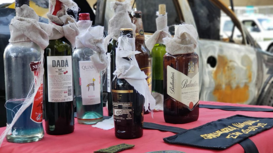 Hallan ocho bombas molotov antes de la marcha contra el G20