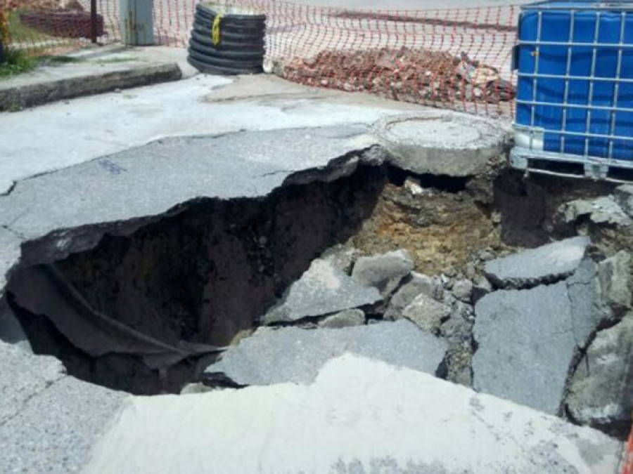 Se registra otro socavón ahora en ciudad Madero 