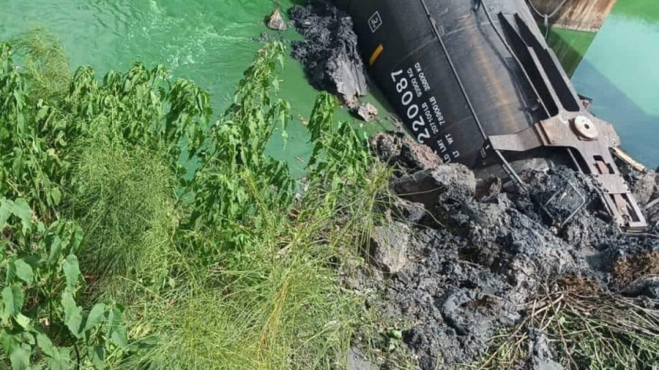 Se descarrila tren que transportaba combustible en Reynosa