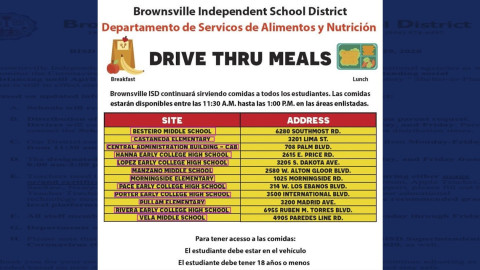 Brownsville ISD cancela clases hasta nuevo aviso