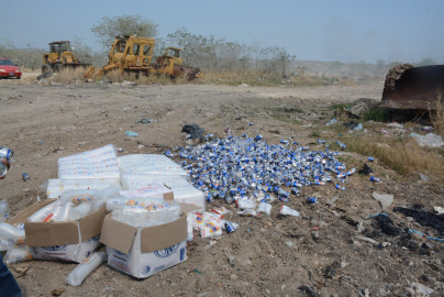 Destruyen productos no perecederos que serían introducidos ilegalmente al Cedes Victoria