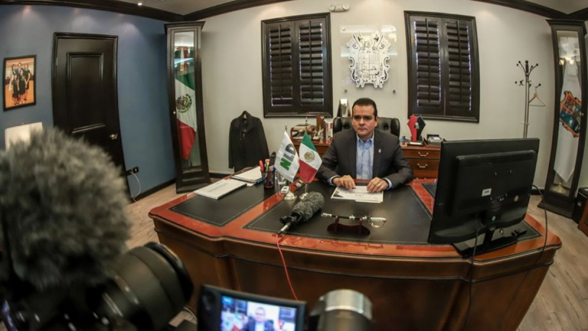 Alcalde presenta a Alcaldes de México las acciones que se brindan ante el COVID-19