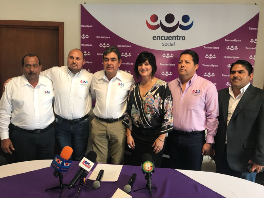 Presenta el PES a ex alcaldes del PRI como candidatos a diputaciones