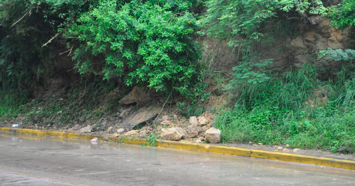 Se derrumba parte de cerro de Andonegui