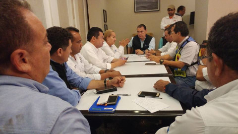 Autoridades en sesión permanente por fuertes lluvias