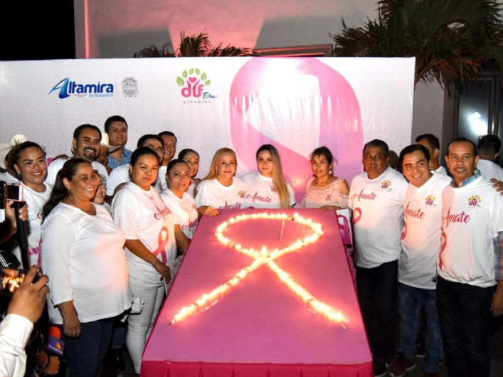 Gobierno Municipal y DIF Altamira se suman a la lucha contra el cáncer de mama
