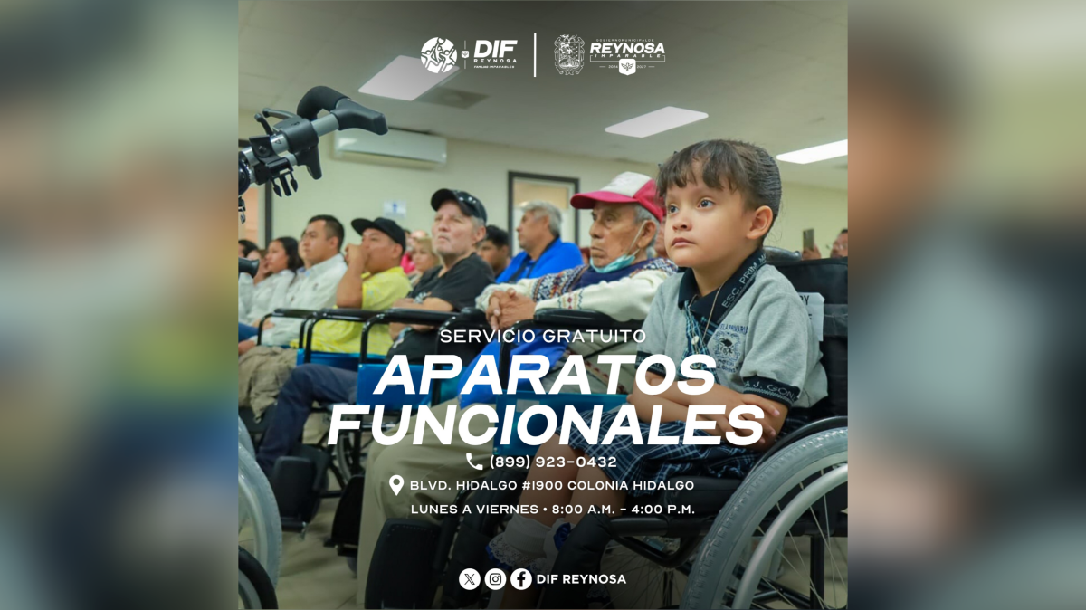 Entrega DIF-Reynosa aparatos funcionales durante todo el año