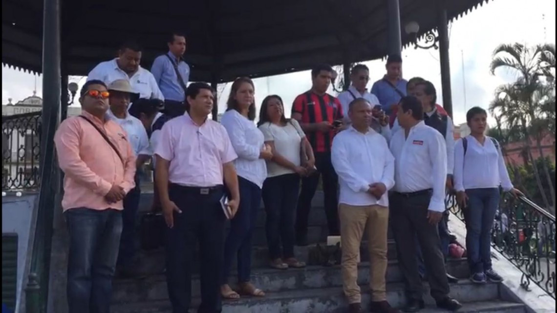 Protestan en silencio periodistas del sur de Tamaulipas en el Día de la libertad de expresión