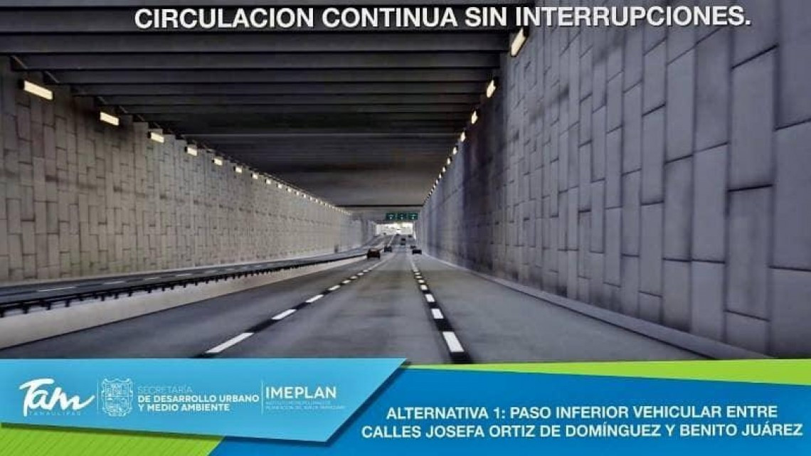 Imeplan analiza si va paso inferior o superior vehicular en curva Texas 