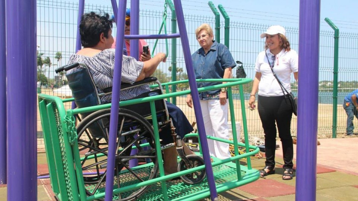 Supervisa DIF Tampico la rehabilitación de juegos incluyentes