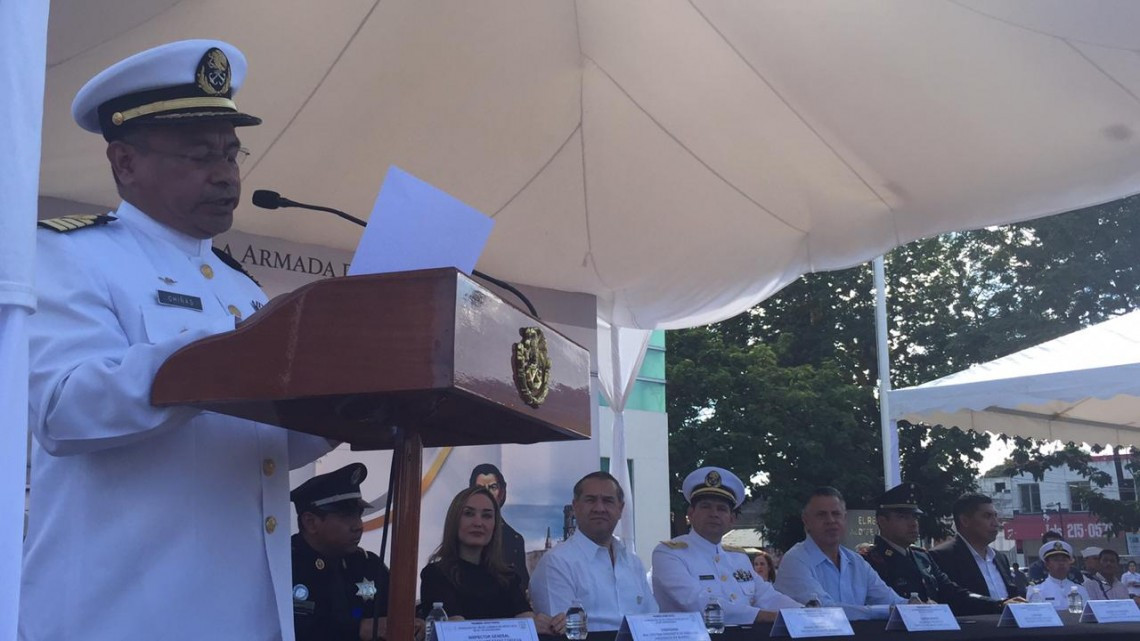 Conmemoran 193 aniversario de Independencia y "Día de la Armada de México"