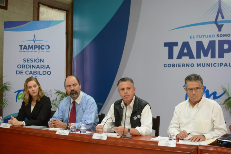Aprueba cabildo de Tampico realización de más obras de pavimentación de calles