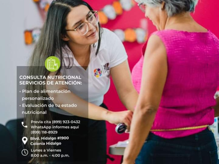 Mejora DIF Reynosa la salud de las familias con consultas nutricionales