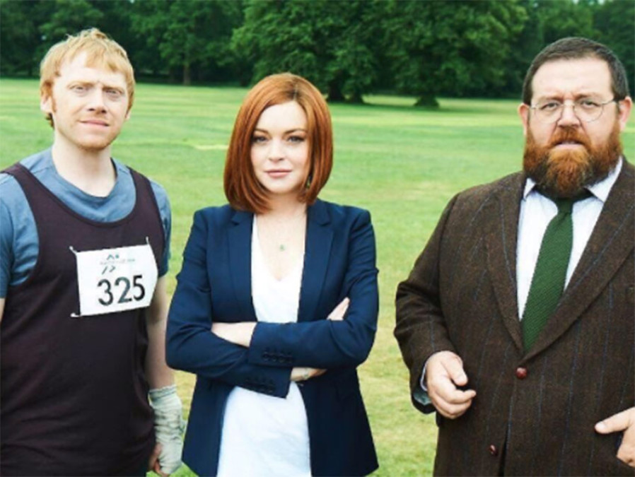 Lindsay Lohan en la televisión británica