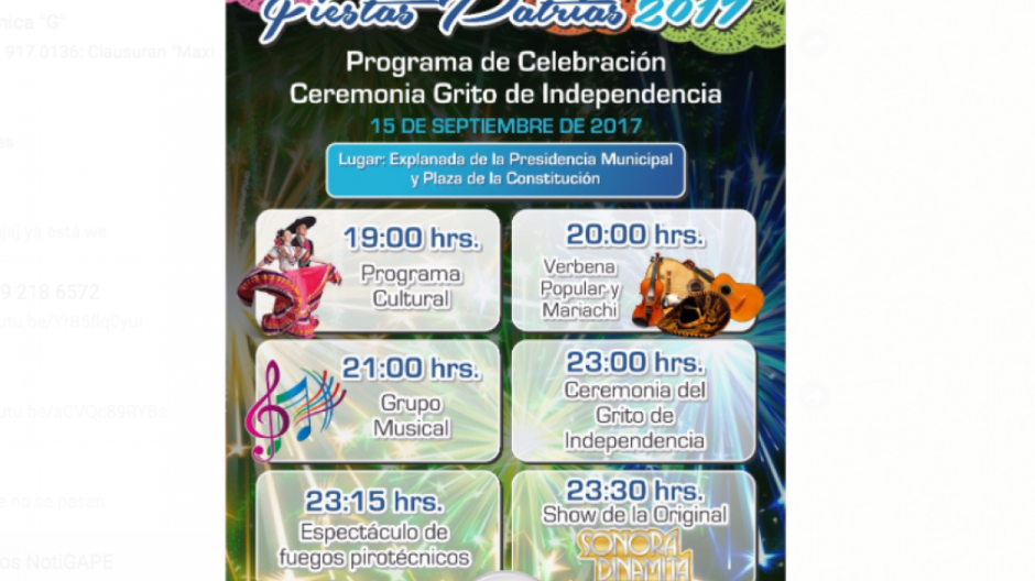 Todo listo para el grito de independencia en Altamira