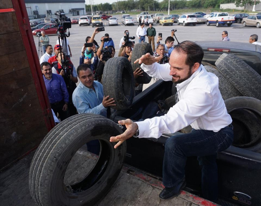 Programan recolección de llantas en colonias de Matamoros