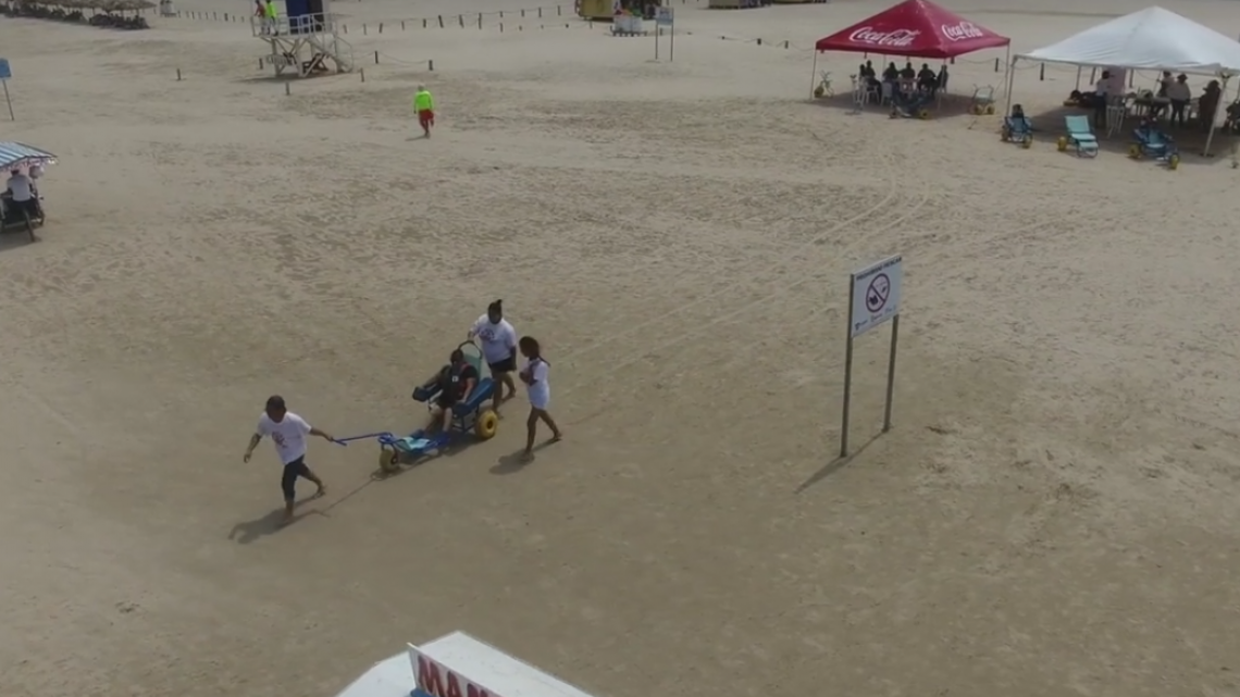 Implementan playa incluyente en Madero