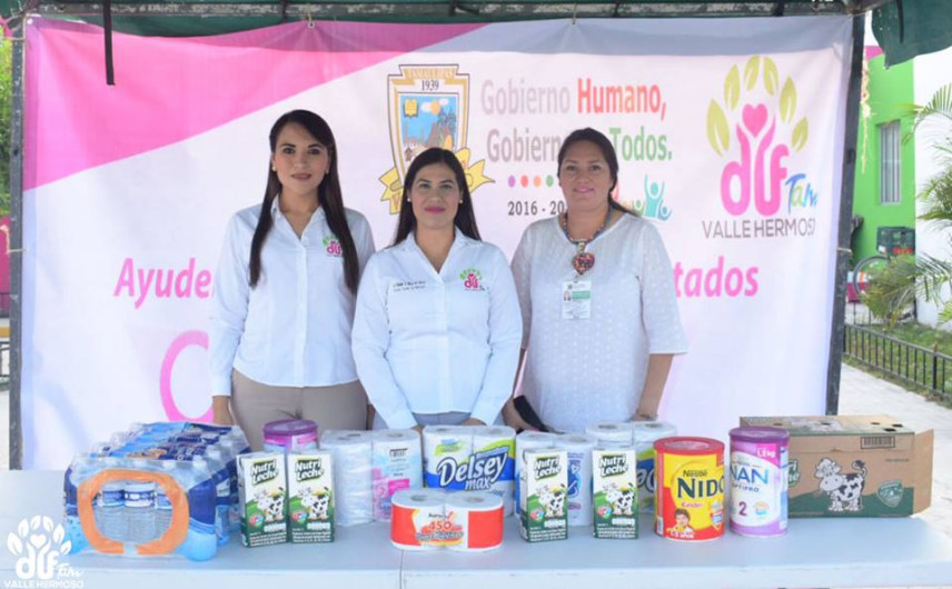 DIF se une en apoyo; habilita centro de acopio