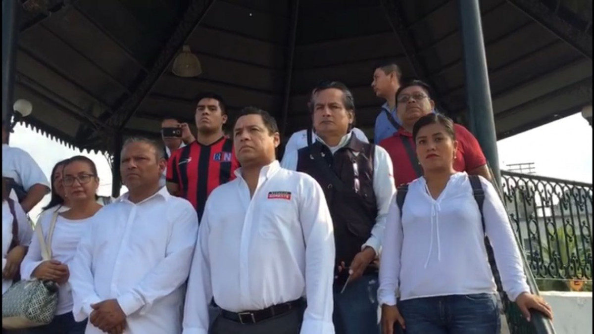 Protestan en silencio periodistas del sur de Tamaulipas en el Día de la libertad de expresión