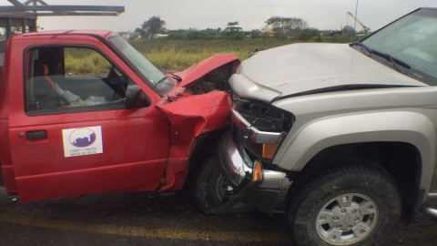 Otro accidente más en el corredor urbano ahora en Madero 