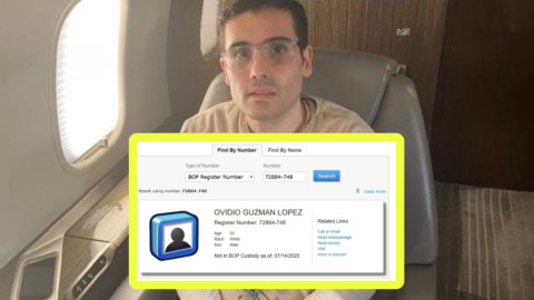 Tras declararse culpable, Ovidio Guzmán es trasladado a ubicación secreta en EU