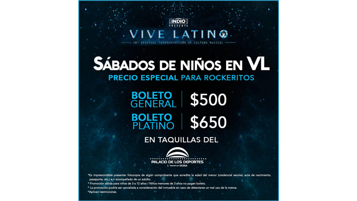 Vive Latino anuncia actividades recreativas para niños y adultos