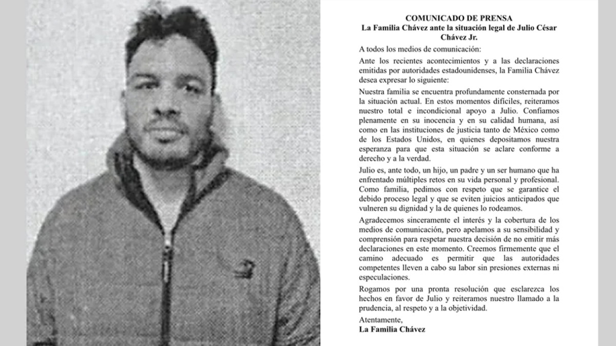 La familia Chávez expresa su respaldo a Julio César Chávez Jr. ante situación legal en EU