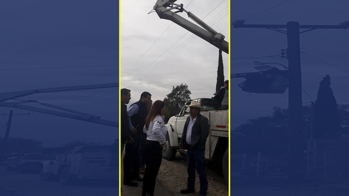 Supervisa alcaldesa reparación de alumbrado