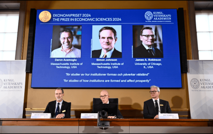 Daron Acemoglu, Simon Johnson y James A. Robinson ganan el Nobel de Economía