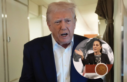 Trump critica a Sheinbaum por rechazar envío de tropas de EU para combatir cárteles
