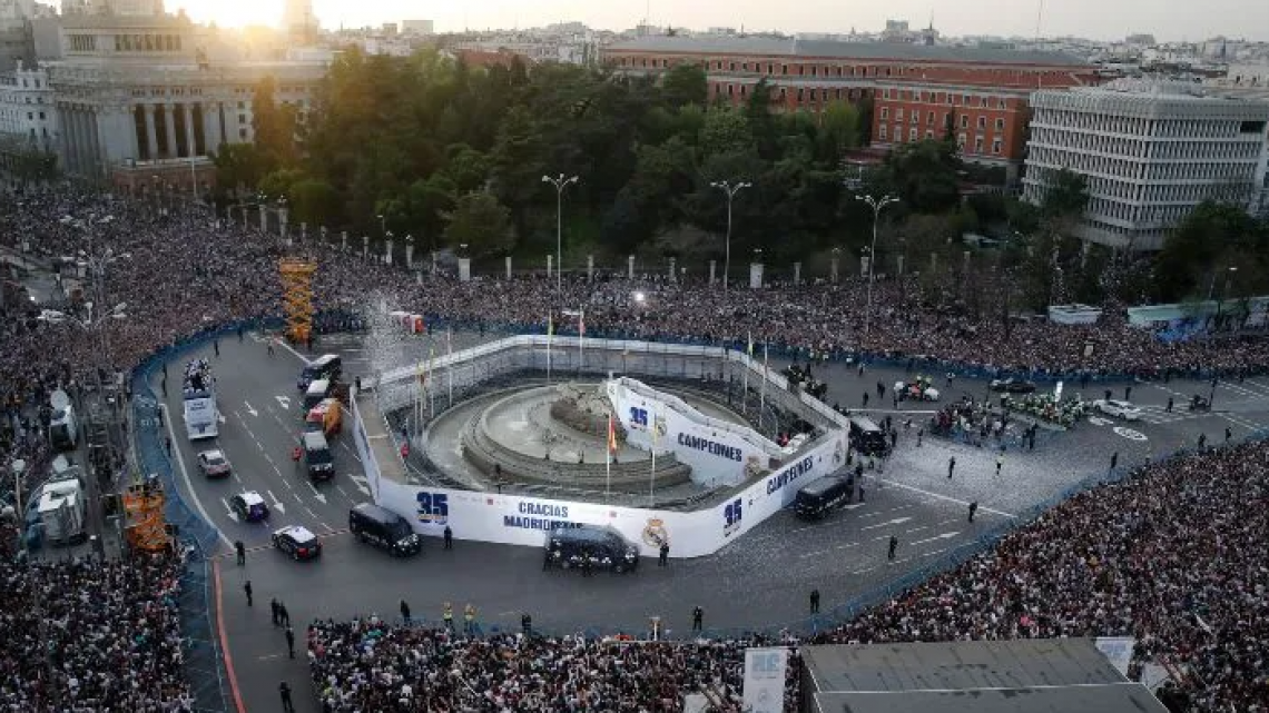 Así festejó el Real Madrid su título 35 de LaLiga