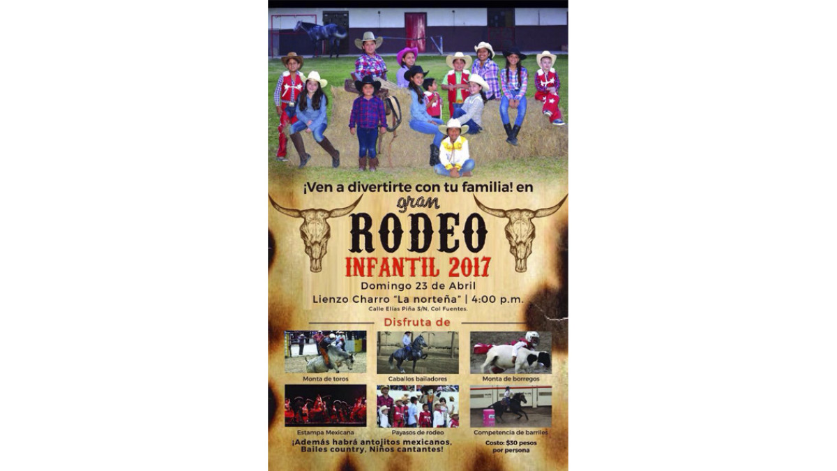 Rodeo infantil con niños de capacidades diferentes y de casas hogar se lleva a cabo