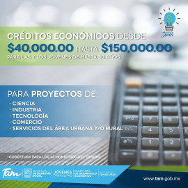 Continúa convocatoria Inversión Joven para otorgar hasta 150 mil pesos 
