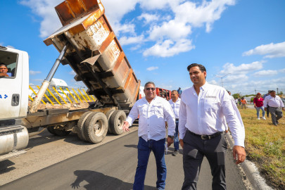 Mejora Gobierno de Carlos Peña Ortiz infraestructura vial de San Valentín 