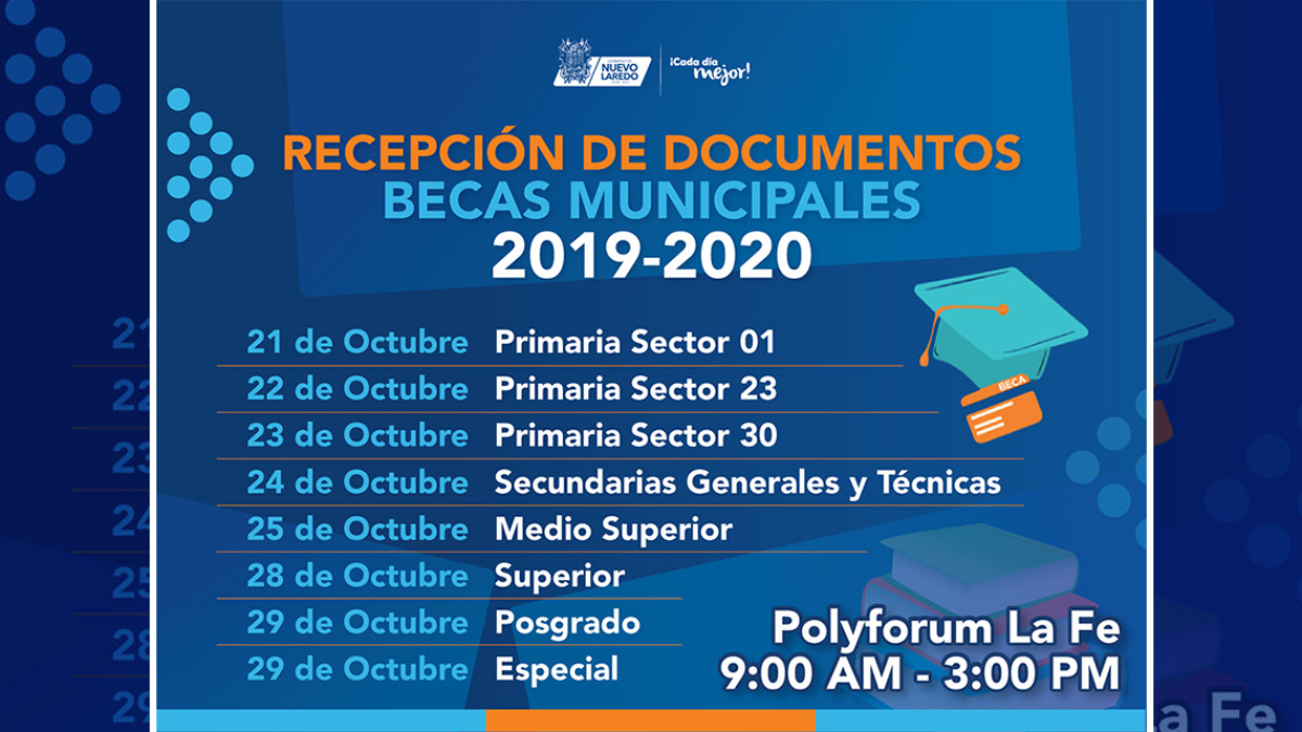 Continúa recepción de documentos de Becas Municipales
