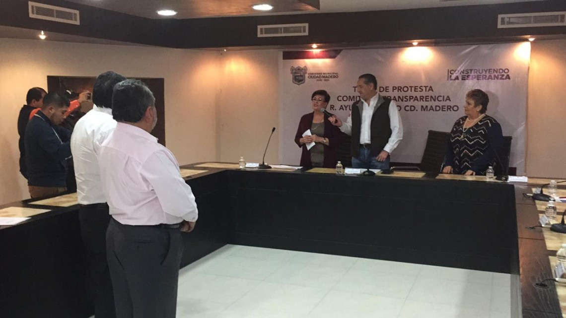 Es Madero primer municipio con Comité de Transparencia en Tamaulipas