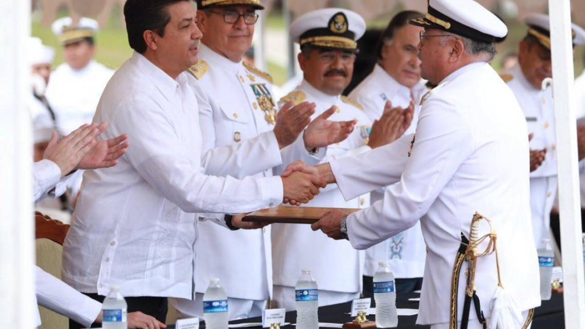 Cambio de mando en la Primera Zona Naval de Madero