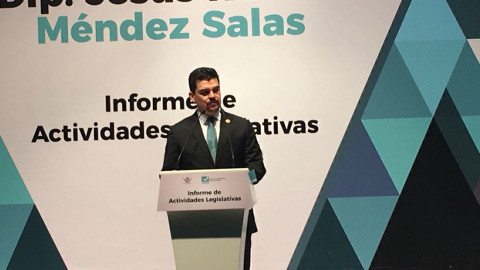Rinde cuentas Rafael Méndez Salas ante ciudadanos