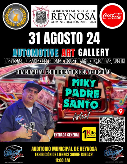 Te recuerda Gobierno de Reynosa, este sábado Miky Padre Santo en el Auditorio Municipal 
