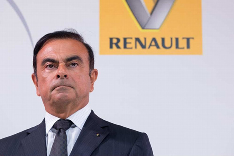 Caen acciones de Renault tras arresto de Carlos Ghosn