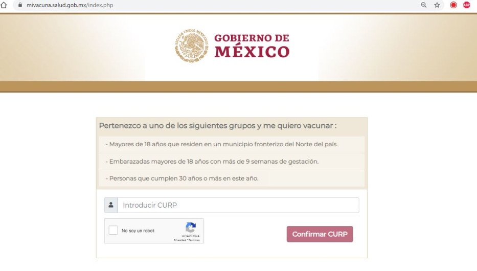 Abren registro de vacunación contra el COVID-19 para personas de entre 30 y 39 años 